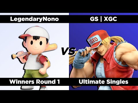 Super Smash Qwertz #14 - Winners Round 1 - LegendaryNono (Ness) vs. GS | XGC (Terry)