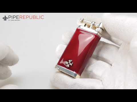 Sillems Old Boy Pfeifenfeuerzeuge Dunkelrot 1 Stück / einzeln 1186DR