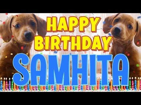 Happy Birthday Samhita! ( Funny Talking Dogs ) What Is Free On My Birthday