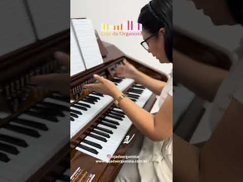 Orgao Musical Harmonia Hs 500 Orquestra com pedaleira extendica (Loja da Organista)