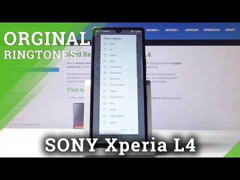 SONY Xperia L4  Ringtone List
