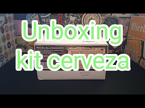 Unboxing kit cerveza  Brewolution Juicy Jane's todo grano 4 litros DDH NEIPA 45IBU 6°.