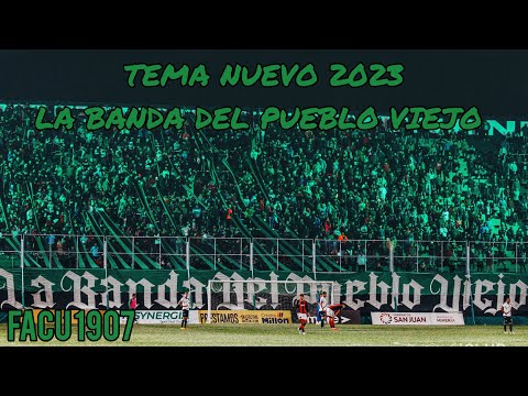 "Yo soy del verde de concepción" Barra: La Banda del Pueblo Viejo &bull; Club: San Martín de San Juan
