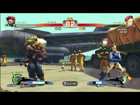 Korbas01 (AK) vs ek1ypze (CAM) SSF4 Endless Battles (1080i)