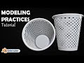 Blender Tutorial Modeling Practice Dust Bin 03