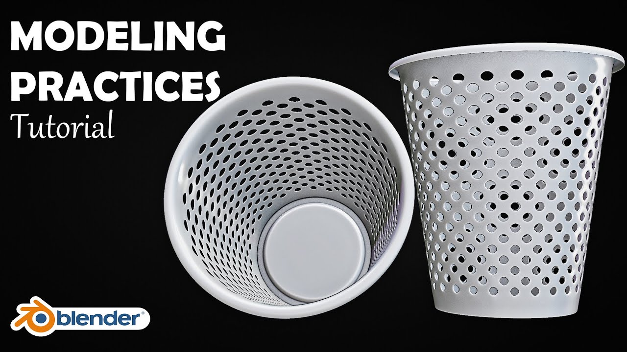 Blender Tutorial - Modeling Practice | Dust Bin - 03