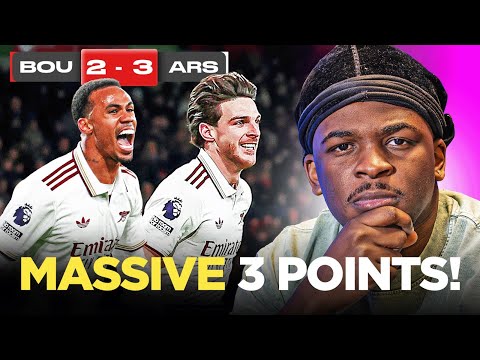 HUGE! DECLAN RICE DRIVES ARSENAL CLOSER TO THE TITLE.. | BOURNEMOUTH 2-3 ARSENAL