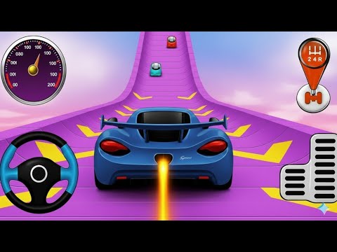 Mega Ramp Monster Car Racing 3D - Extreme Car Stunts - Android Gameplay