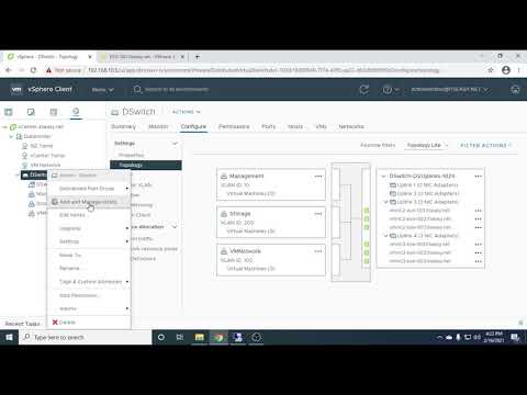 Migrate VMWare ESXi hosts to Distributed Switch without loosing connectivity.