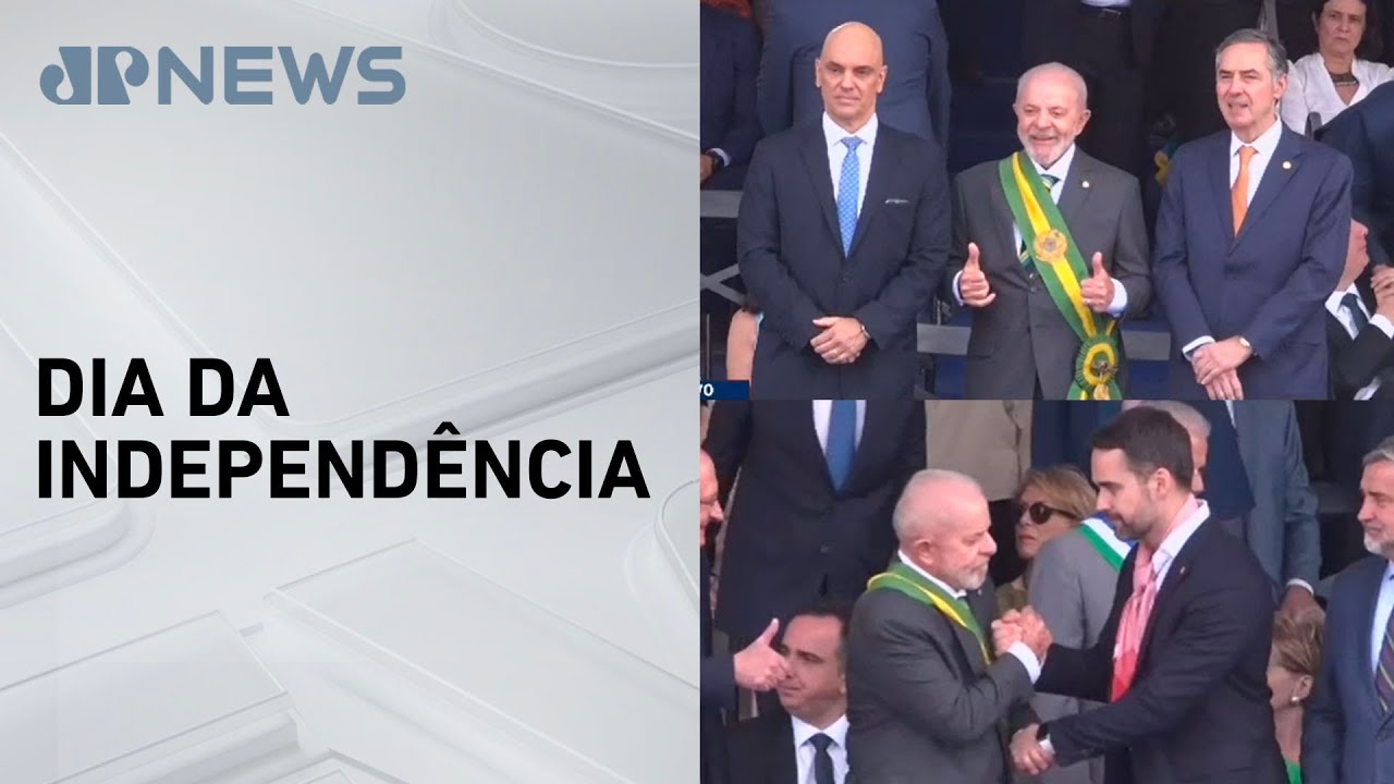 Lula, Barroso, Moraes e Eduardo Leite marcam presença em desfile do 7 de Setembro em Brasília
