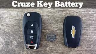 2016 - 2019 Chevy Cruze Remote Key Fob Battery Change - How To Remove Replace Chevrolet Batteries