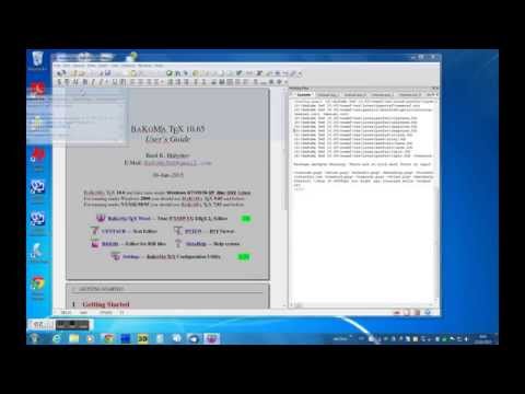 TeXWord docking windows and toolbars