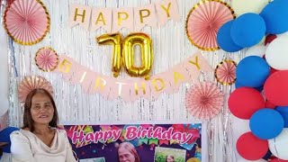 My supermom sing in her 70th Birthday celebration/OT