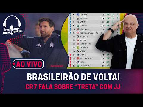 AO VIVO: JOGOS DECISIVOS NO BRASILEIRÃO; MESSI TEM DESPEDIDA EMOCIONANTE;CR7 FALA SOBRE TRETA COM JJ