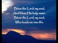 Lied: Bless the Lord my soul (with lyrics)