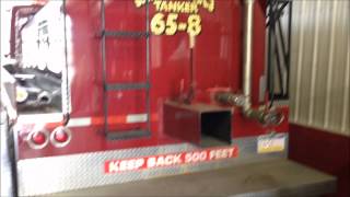 preview picture of video 'CARMICHAELS & CUMBERLAND TWP., CO. 65, VOL. FIRE CO., WALK AROUND TANKER 65-8, IN CARMICHAELS, PA.'