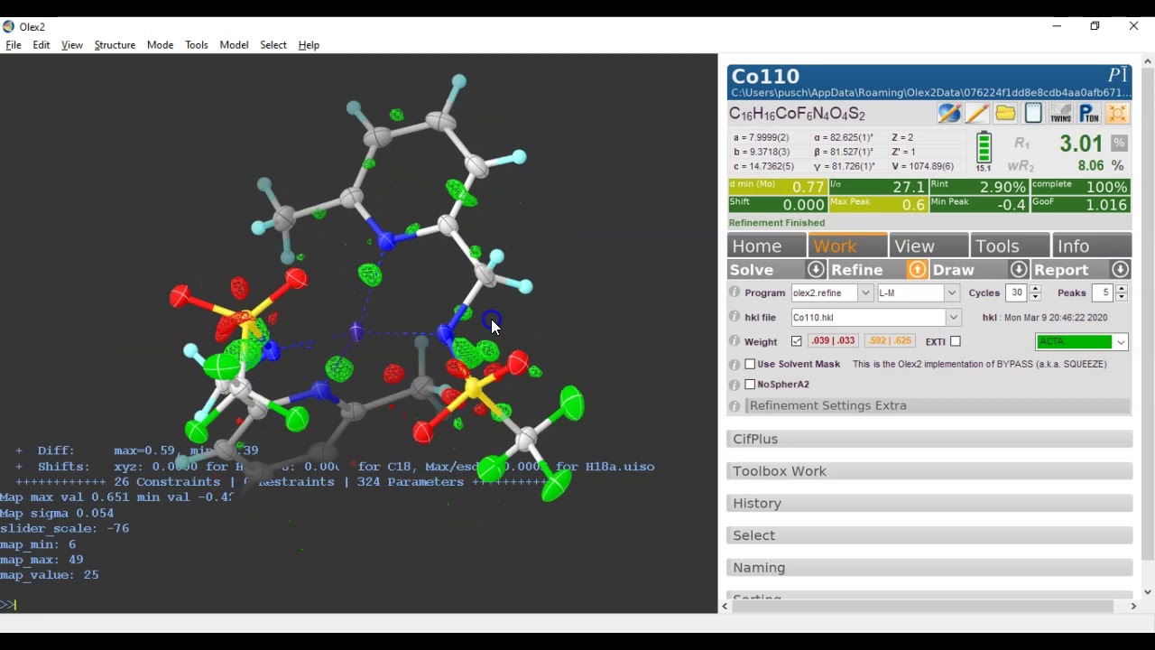 Refining selected atoms anharmonically