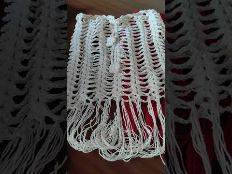 Saia de praia crochê 🧶. Passo a passo no canal