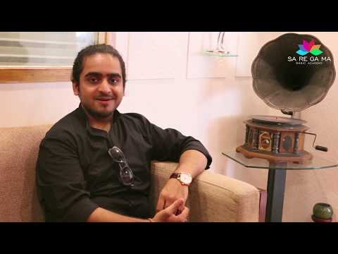 Aabhas Joshi gives his best wishes to SaReGaMa Music Academy
