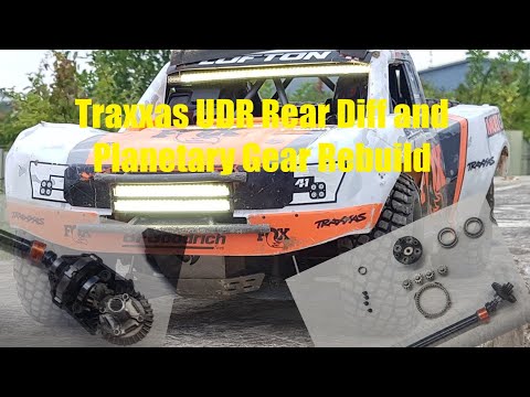 Traxxas Unlimited Desert Racer (UDR) rear transmission and planetary gear rebuild tutorial
