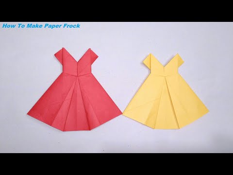 How To Make Paper Frock Video
