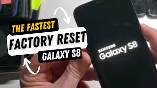 Samsung Galaxy S8 Hard Reset Factory Reset - THIS is the Fastest Way