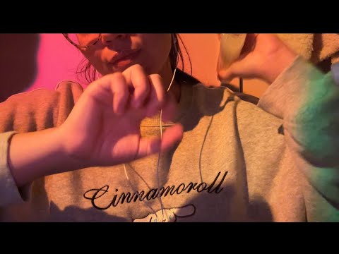 Fast & aggressive asmr random triggers - hand sounds, tapping, liquid shaking, gripping + 