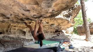 Video thumbnail de Super Roof, V5. Priest Draw