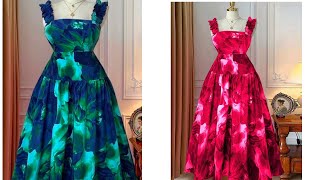 How To Make A Stylish Dress With Ruffle Sleeves and Gathers 