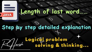 How to find the length of last word in a sentence???