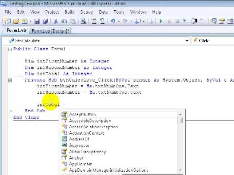 Learning VB.NET (Visual Basics) tutorial 7 - Text boxes and the Val() function