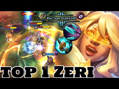 Wild Rift Zeri - Top 1 Zeri (Project Zeri Skin) Gameplay Rank Grandmaster