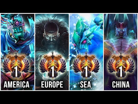 THE BEST PLAYERS IN THE WORLD - TOP 1 OF EVERY REGION - Dota 2