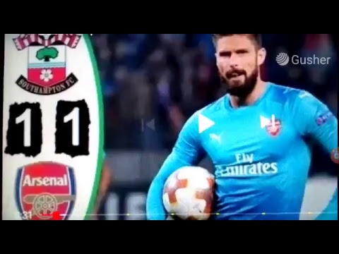 Southampton 1 - 1 Arsenal All Goal Extended Highlights 10/12/2017