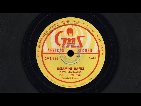 "Usiamini Rafiki" - Isaya Mwinamo (~1962) Kenyan Guitar