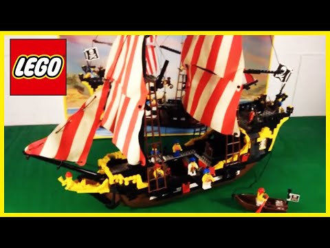 LEGO Pirate Ship 6285 Black Seas Barracuda from 1989 Time Lapse