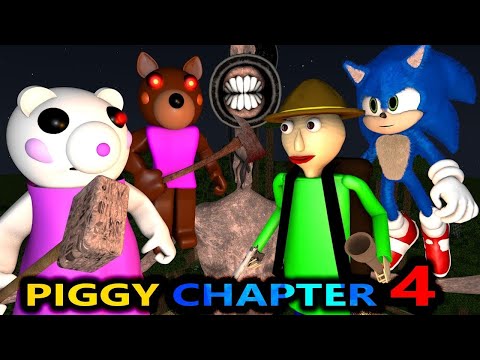 PIGGY CHAPTER 4 vs BALDI & SIREN HEAD! ROBLOX SPEEDRUNNER CHALLENGE SONIC horror Minecraft Animatio