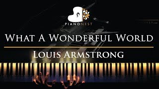 Download lagu Louis Armstrong - What A Wonderful World - Piano Karaoke / Sing Along Cover with Lyrics mp3