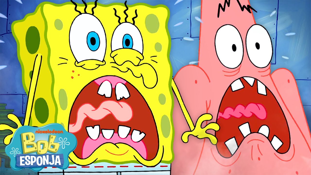 Bob Esponja | 45 Minutos de Puro Medo 😱 | Bob Esponja em Português