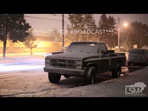 10-13-18 Rapid City, SD - Icy Roads and Blowing Snow