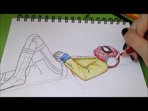 Drawing: Spider-man homecoming - YouTube