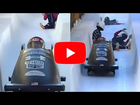  St. Moritz Viererbob Unfall USA | Kristopher Horn fährt allein | Bobsleigh Weltcup St. Moritz