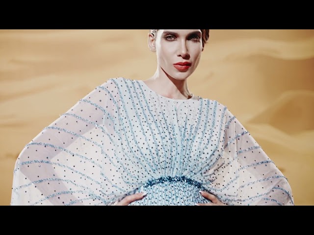 فستان سهره تول كلوش شك كامل بالكريستال