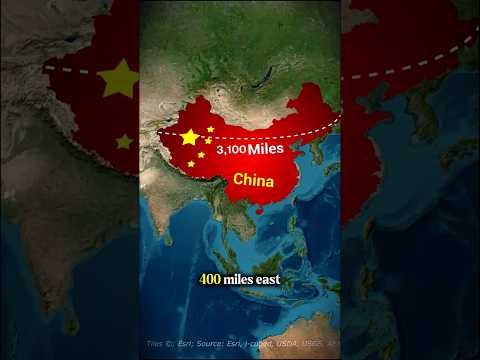 Why China Uses Only One Time Zone | Geography Fact  #geography #unitedstates #china #timezone