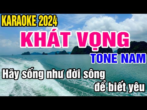 Karaoke Khát Vọng Tone Nam Nhạc Sống gia huy karaoke