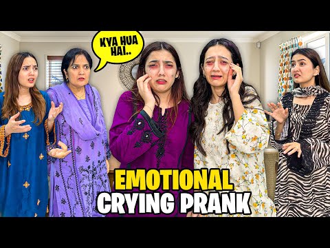 Emotional Crying Prank With My Family 😱| Fatima Pakistan Chor kr Jarhi hai 😭| Sistrology 
