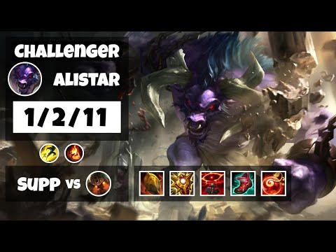 Alistar 11.10 Gameplay Challenger Replay S11 Support (1/2/11) - OCE