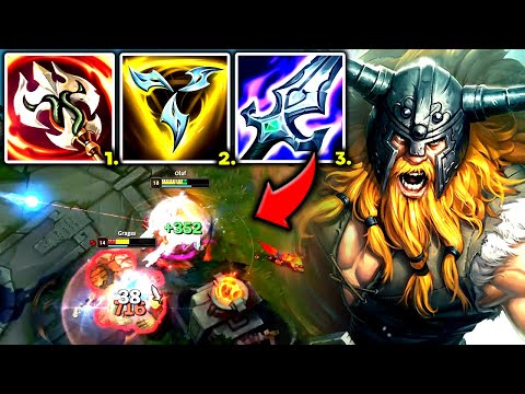 OLAF TOP IS NOW #1 BEST WINRATE TOPLANER (OLAF IS BROKEN) - S13 Olaf TOP Gameplay Guide