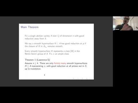 The Shafarevich Conjecture for Hypersurfaces in Abelian Varieties - Will Sawin