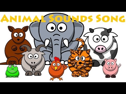 The Animal Sounds (Real Sounds) for Children|Learn Animals | Nursery Rhymes For Kids | by HT BabyTV Video